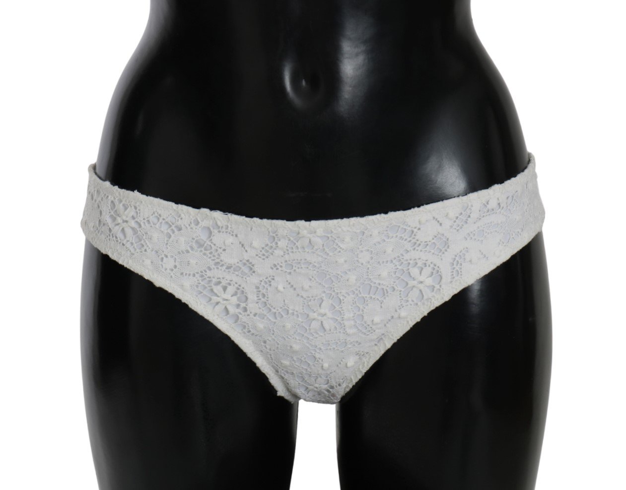 Dolce & Gabbana Women's Lace Bottom Bikini White BIK1025 - IT1 | XS
