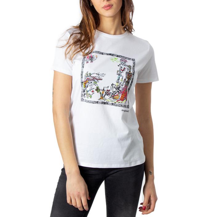 Desigual Women's T-Shirt White 170569 - white M