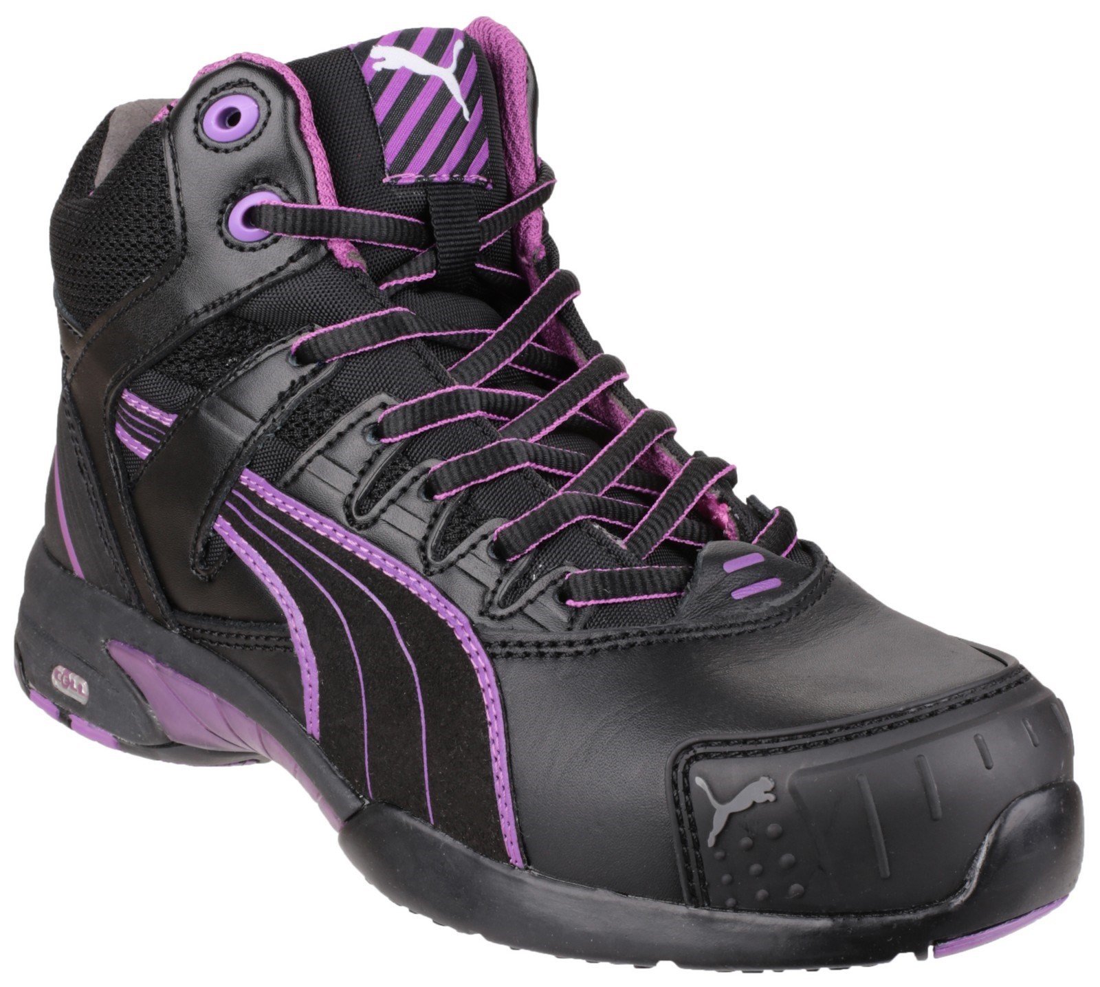 Puma Safety Women's Stepper Mid Boot Black 23088 - Black 2.5