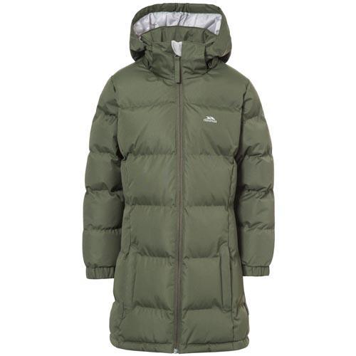 Trespass Kid's Puffa Jacket Various Colours Tiffy - Moss Green 5 to 6 Years