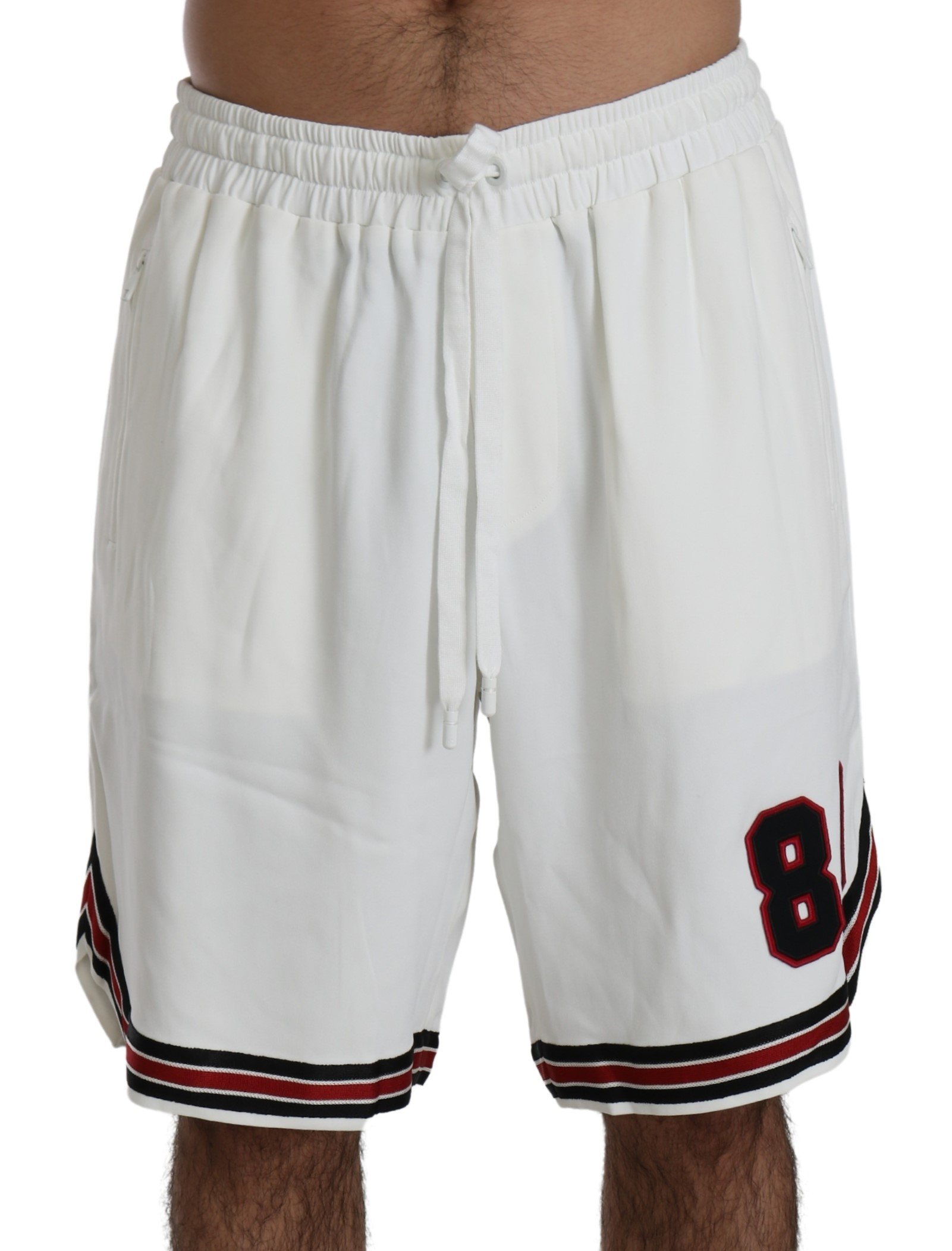 Dolce & Gabbana Men's Jersey Casual Sport Short White PAN71431 - IT52 | L