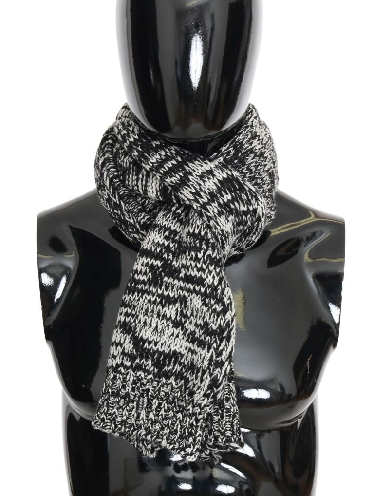 Dolce & Gabbana Men's Wool Knitted Scarf Multicolor MS1897