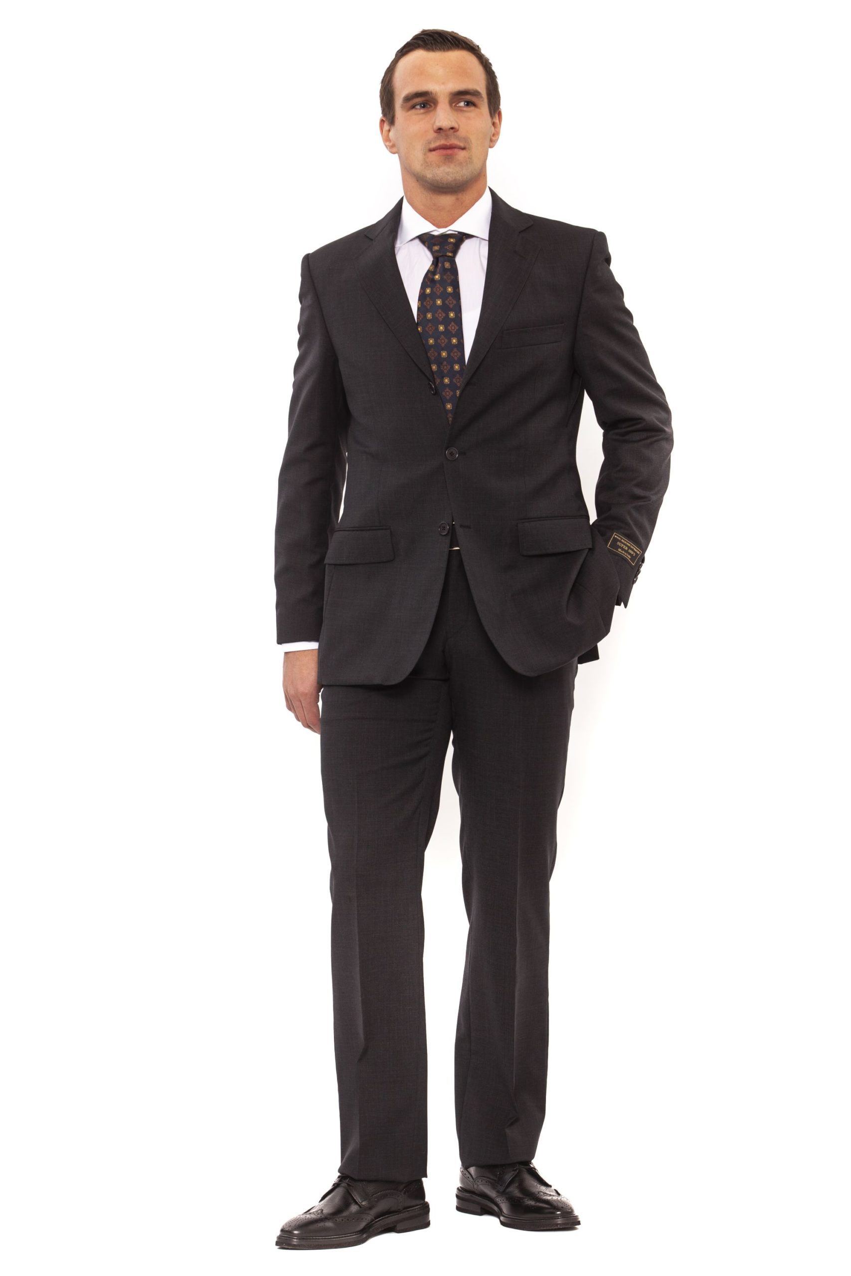 Ferre Men's Clothing Grisc Suit Gray FE996984 - IT50 | L