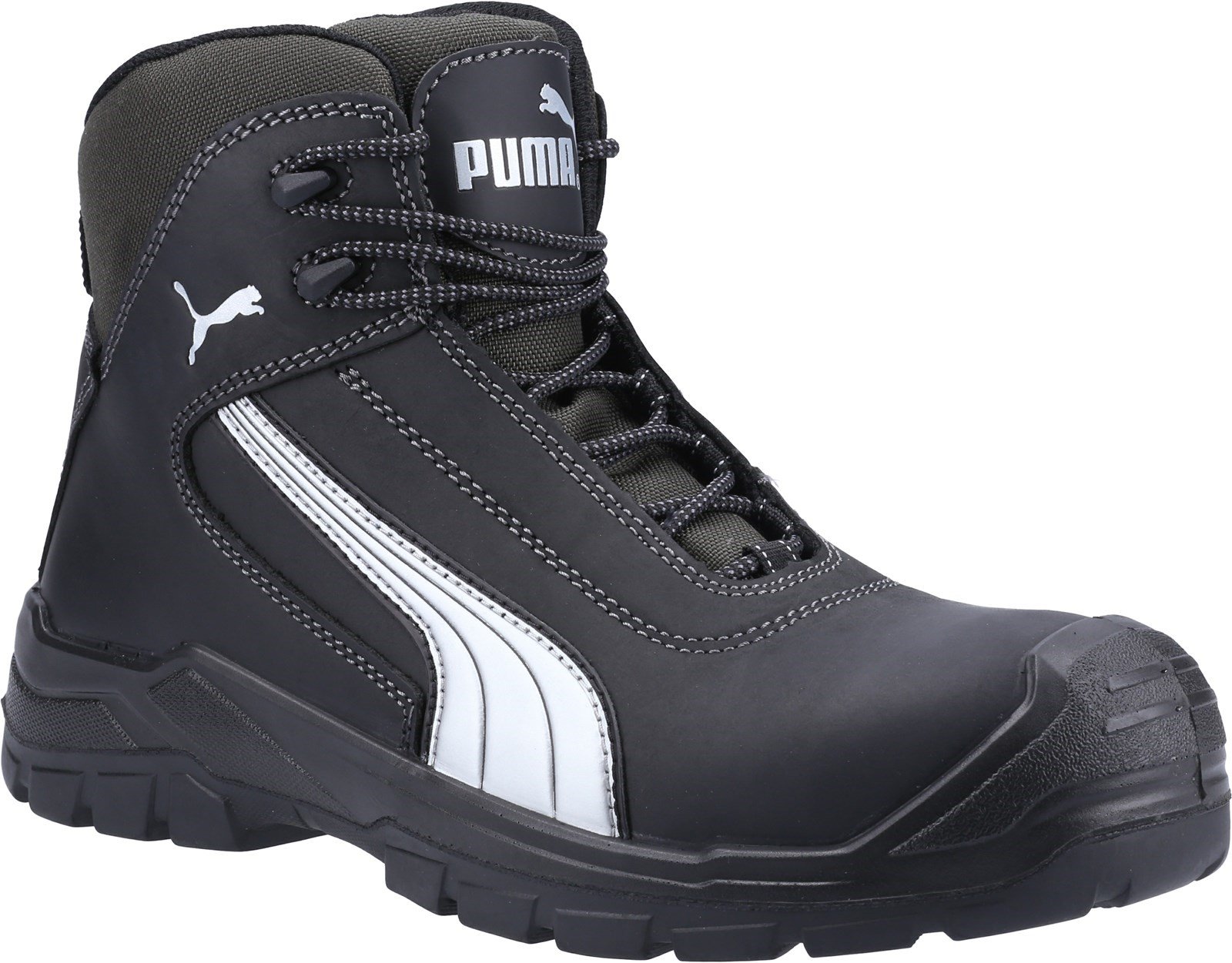 Puma Safety Unisex Cascades Mid S3 Safety Boot Black 23083 - Black 6