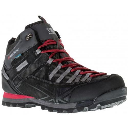 Karrimor Men's Weathertite Rise Waterproof Hiking Boots Multicolor Spike Mid - Black/Red UK-7