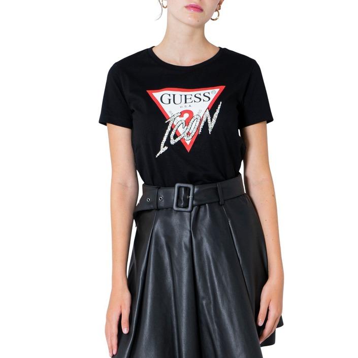 Guess Women's T-Shirt Black 305198 - black XS