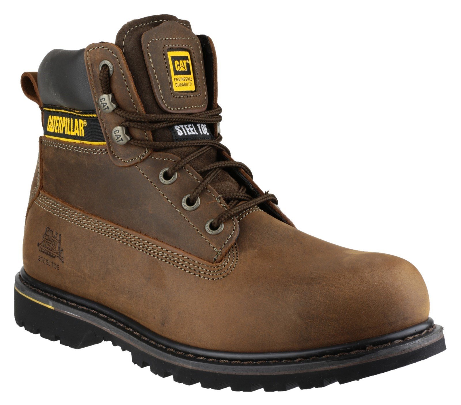 Caterpillar Men's Holton Lace Up Boot Brown 12807 - Brown 6