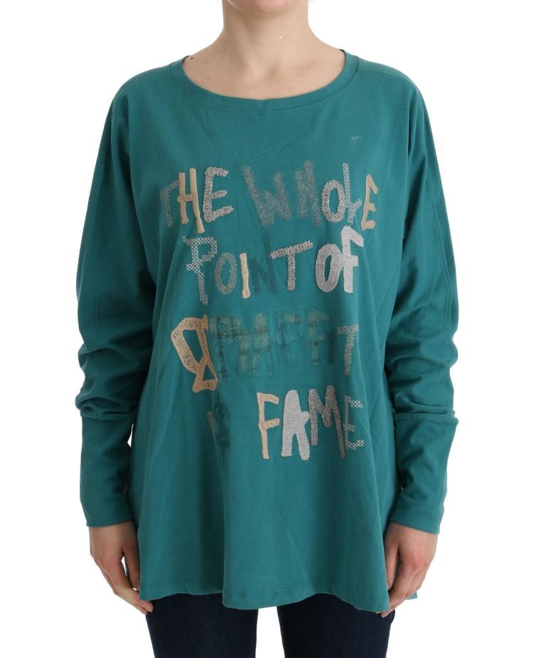 John Galliano Women's Cotton Oversized Sweater Green TUI10023 - S