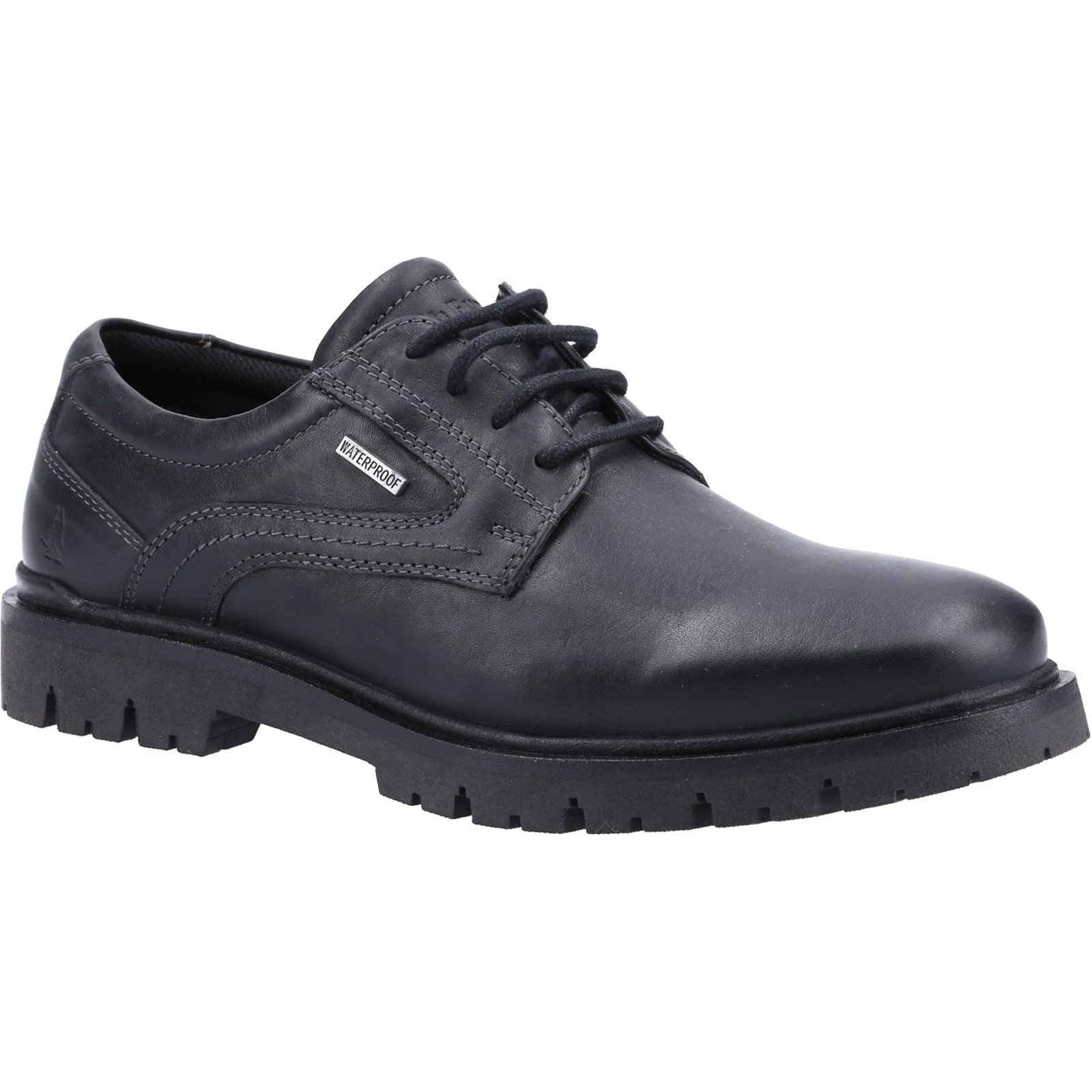 Hush Puppies Men's Parker Lace Derby Shoe Various Colours 32880 - Black 12