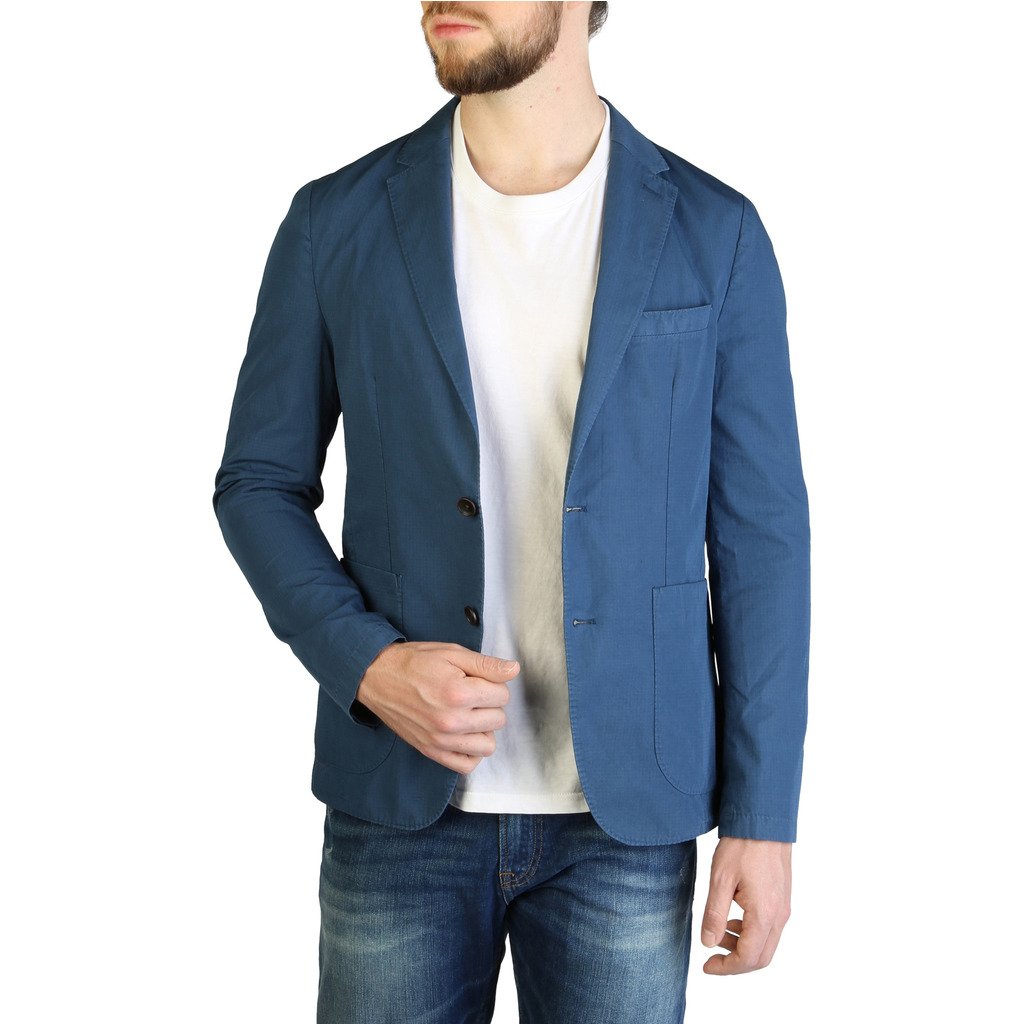 Tommy Hilfiger Men's Formal Jacket Blue MW0MW05268 - blue 46