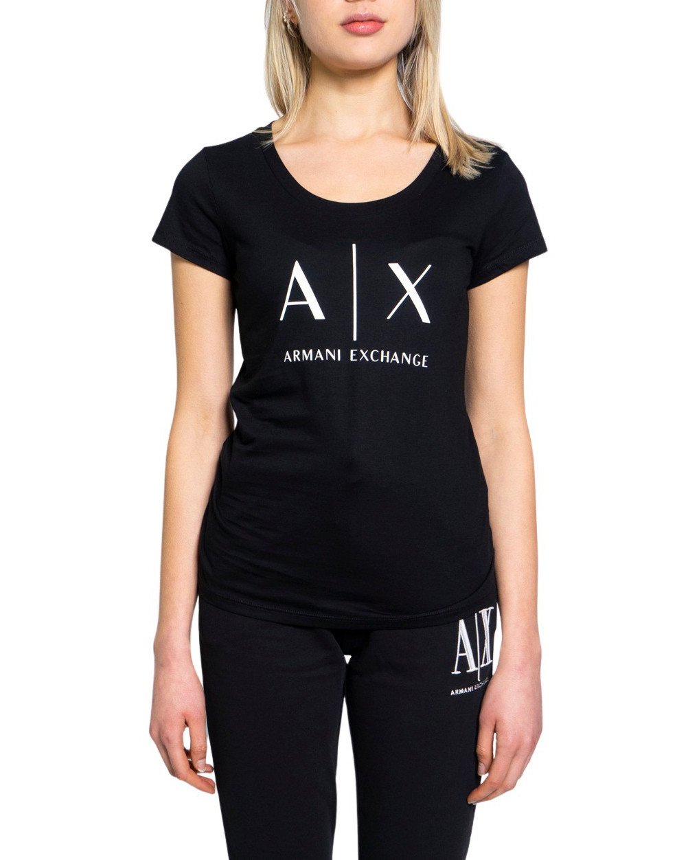 Armani Exchange Women's T-Shirt Various Colours 190515 - black XS