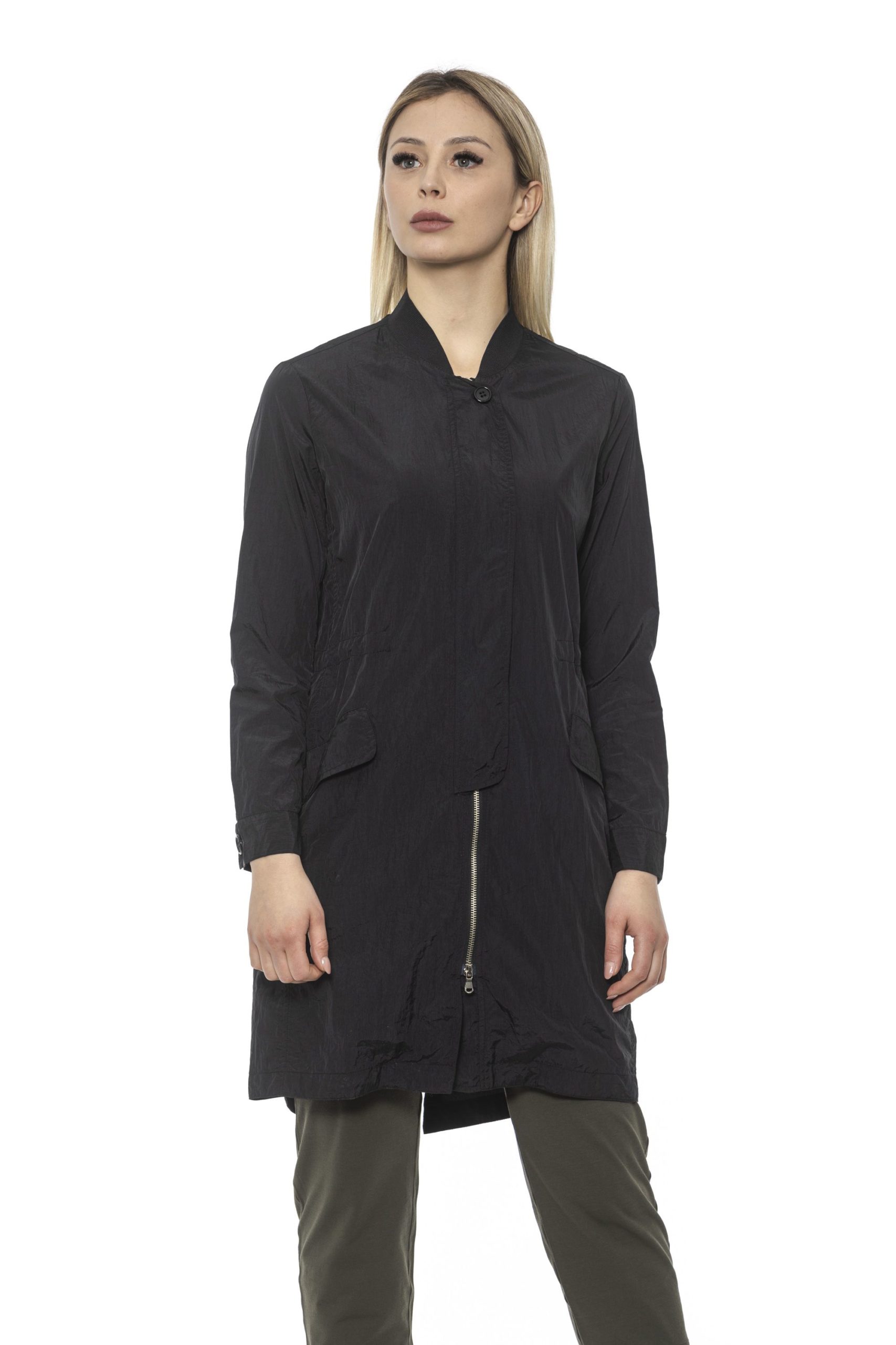 Alpha Studio Women's Nero Coat Black AL1374707 - IT40 | XS