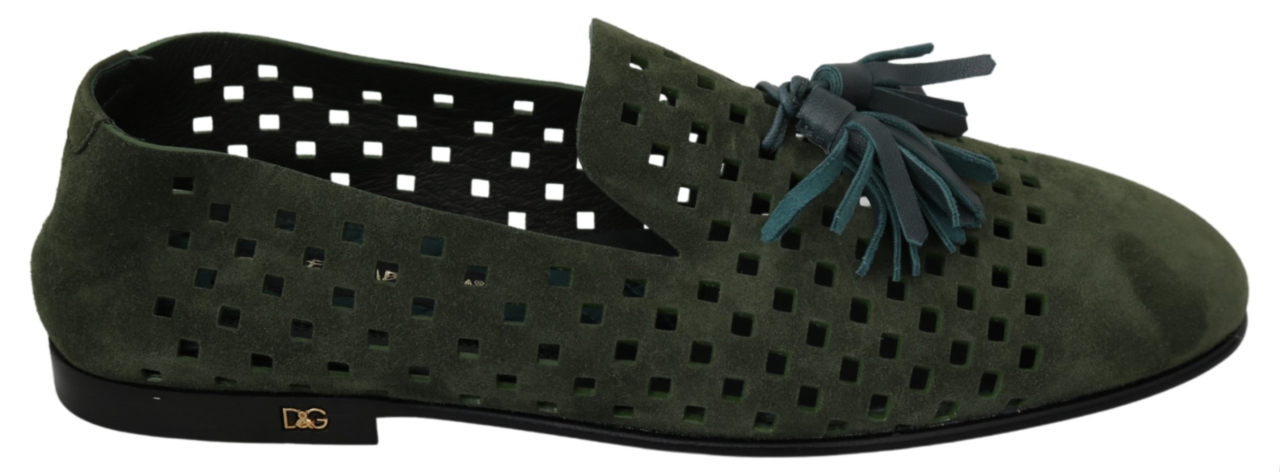 Dolce & Gabbana Men's Suede Breathable Loafer Green MV2854 - EU41/US8