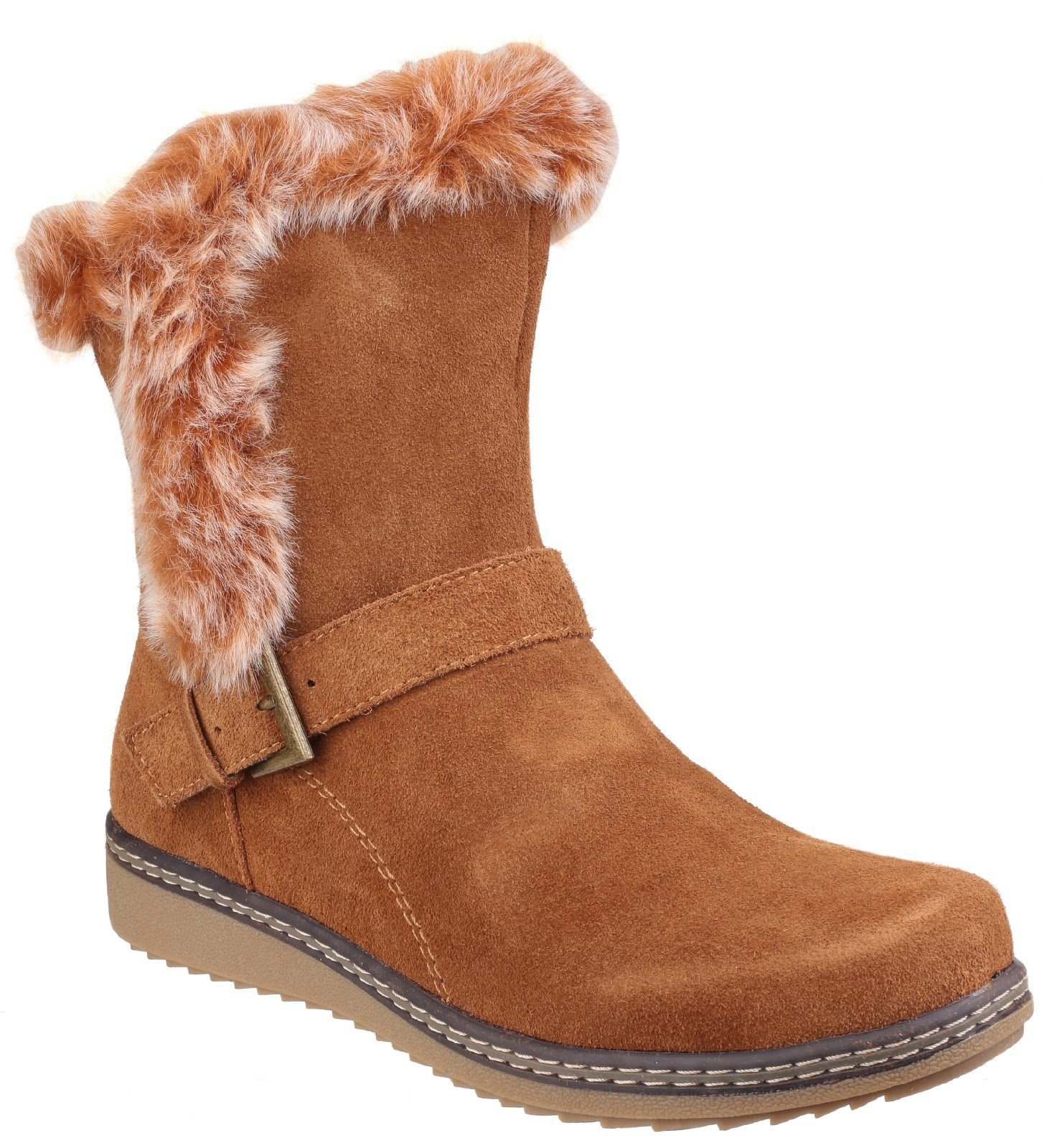 Fleet & Foster Women's Budapest Winter Boot Black 24249-39965 - Tan 3