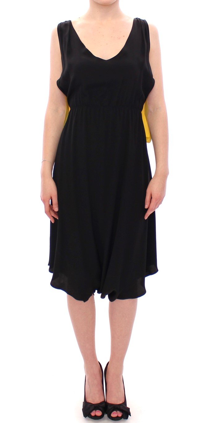 Lamberto Petri Women's Silk Shift Sheath Coctail Dress Black GSD12588 - IT42|M