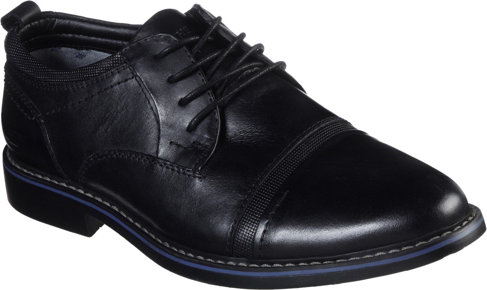 Skechers Men's Bregman Selone Lace Up Shoe 30748 - Black 6