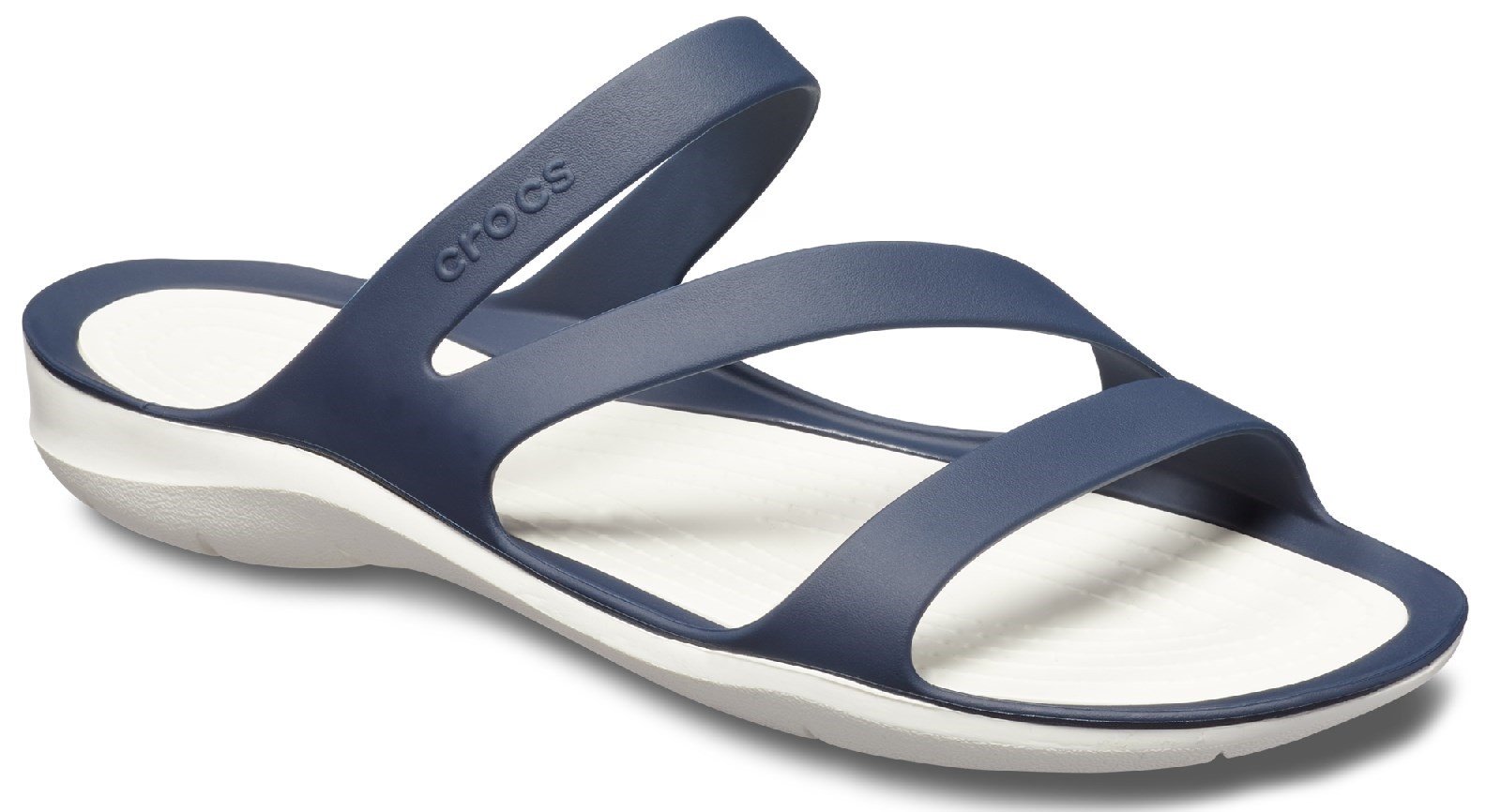 Crocs Women's Swiftwater Sandal Various Colours 25389 - Navy/White 3