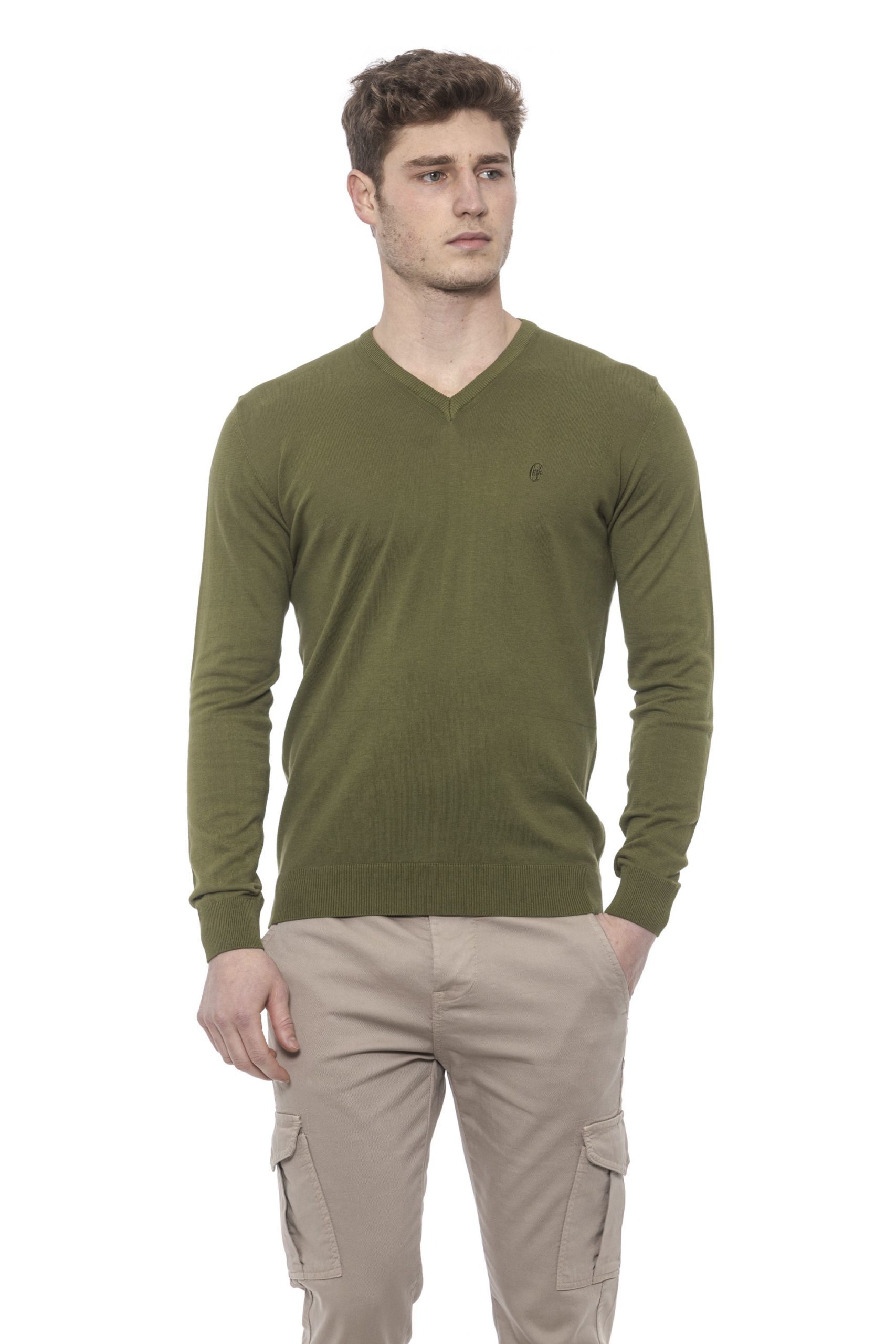 Conte of Florence Men's Sweater Green CO1376422 - S