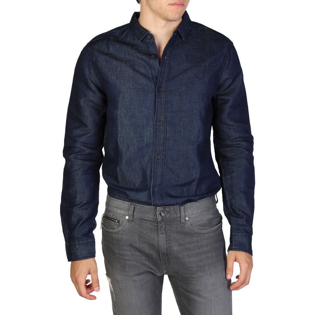 Armani Exchange Men's Shirt Blue 3ZZC38Z1CTZ1500 - blue S