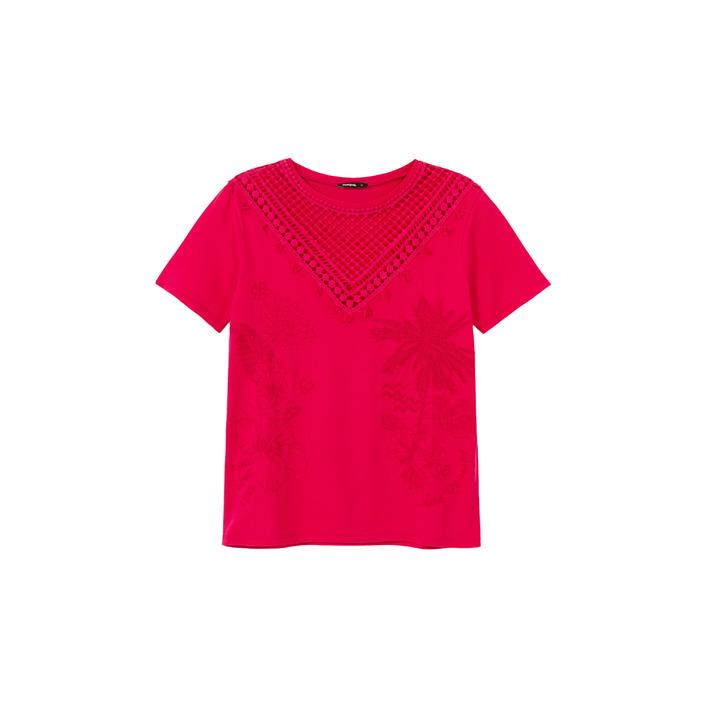 Desigual Women's T-Shirt Fuchsia 173295 - fuchsia XS