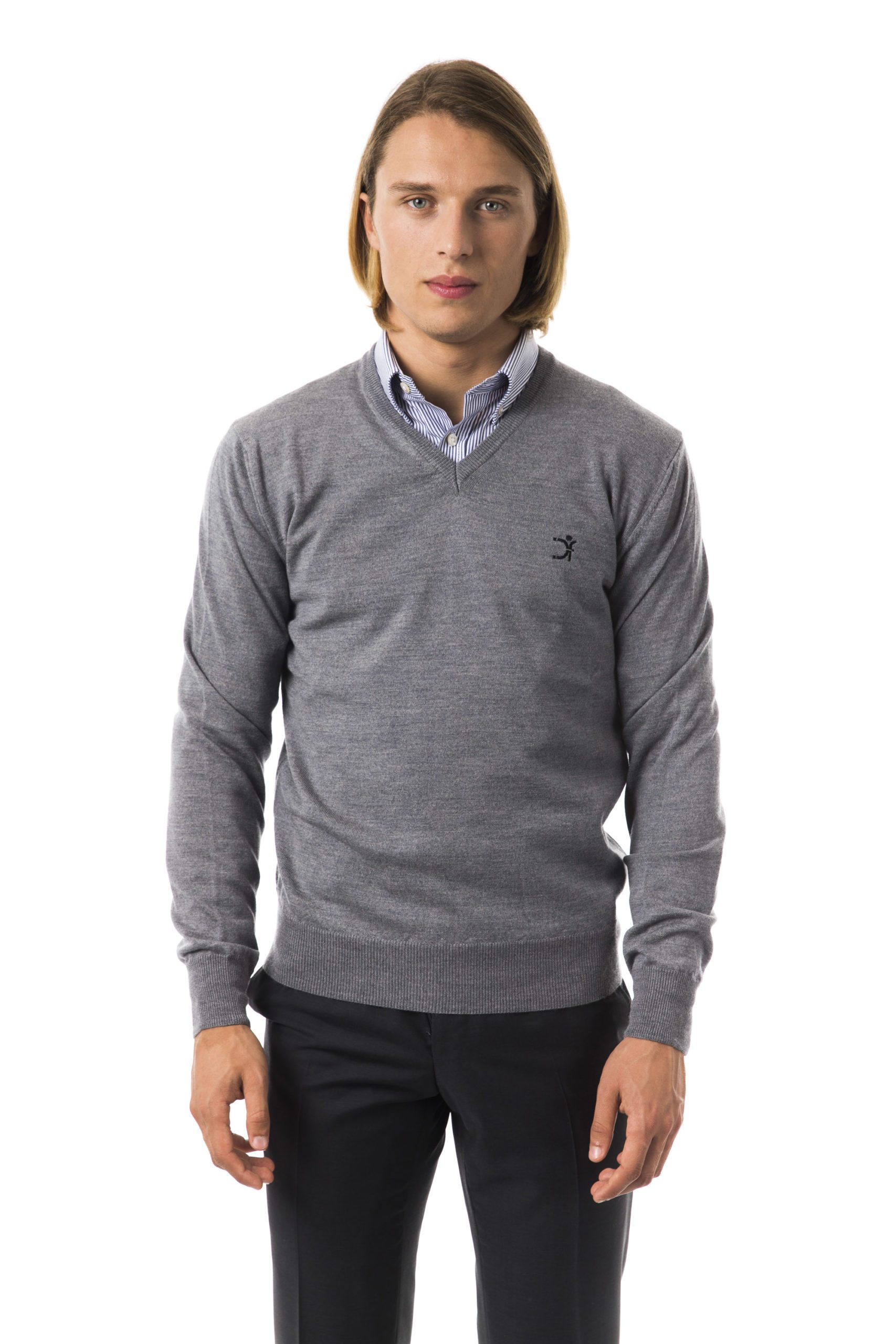 Uominitaliani Men's Grimd Sweater Gray UO816597 - XS