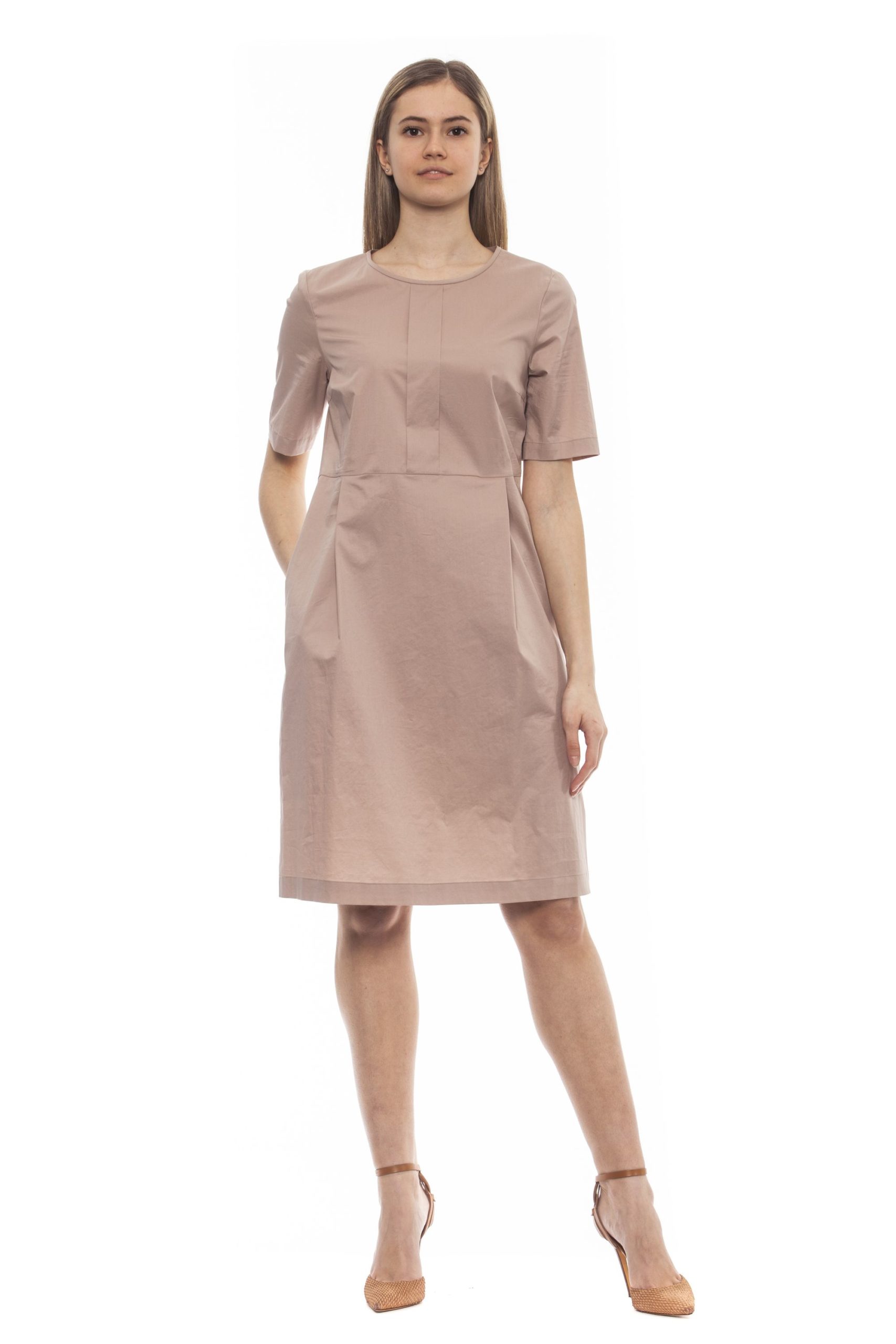 Peserico Women's Rosa Dress Pink PE1383216 - IT42 | S