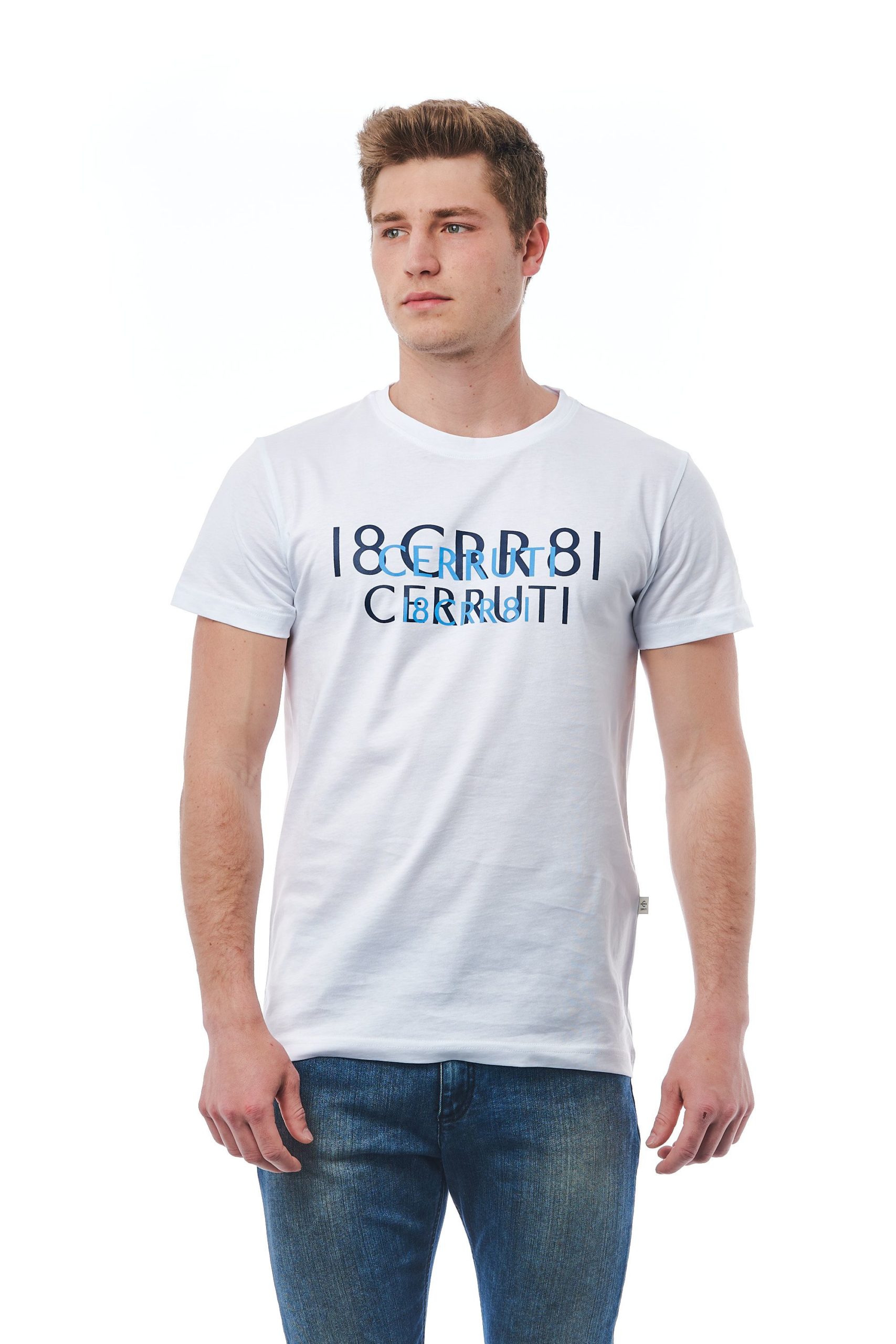 Cerruti 1881 Men's Bianco T-Shirt White CE1409808 - L