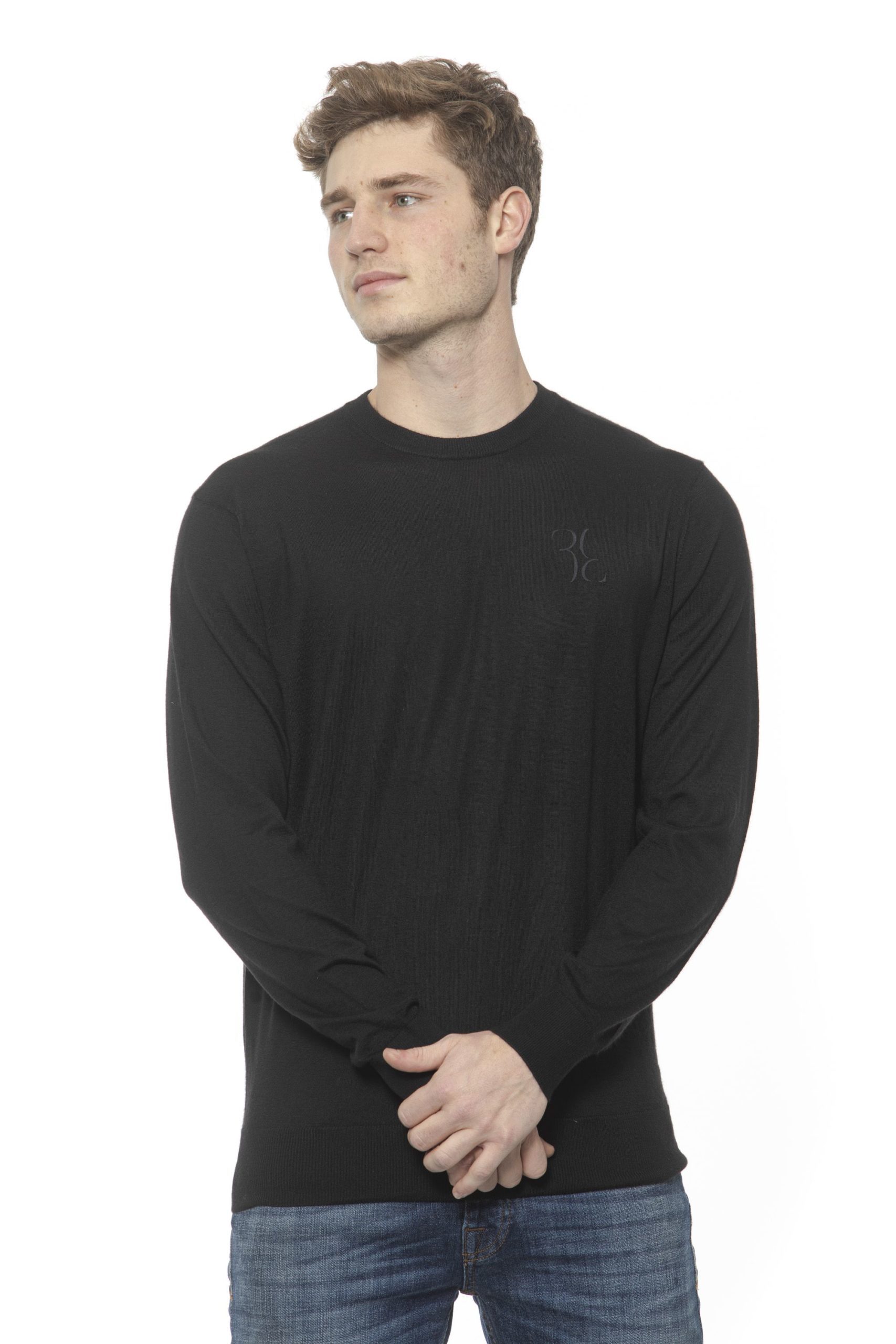 Billionaire Italian Couture Men's Nero Sweater Black BI1313573 - XXL