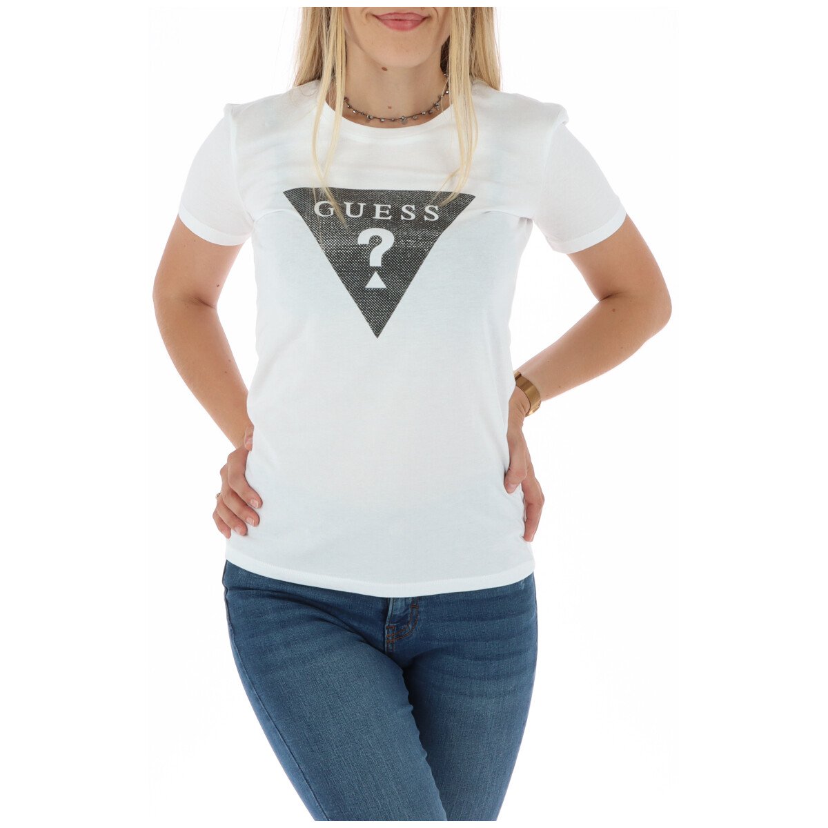 Guess Women's T-Shirt Various Colours 301068 - white XS