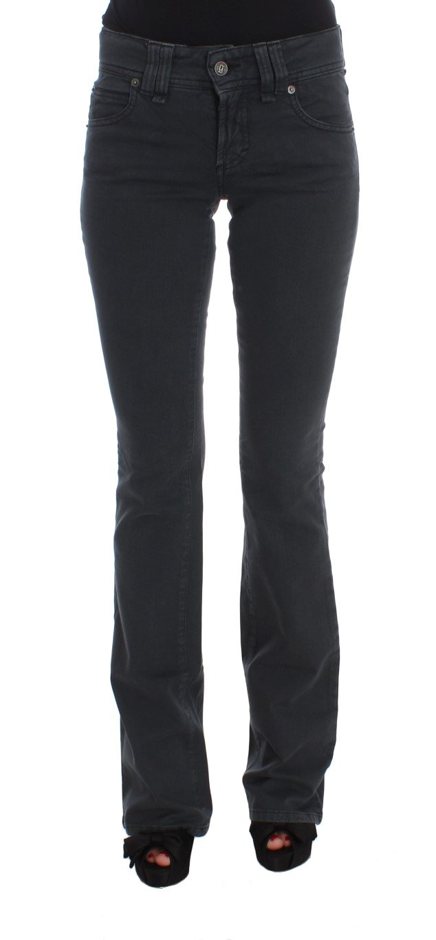 John Galliano Women's Cotton Blend Slim Fit Bootcut Jeans Blue SIG30161 - W25