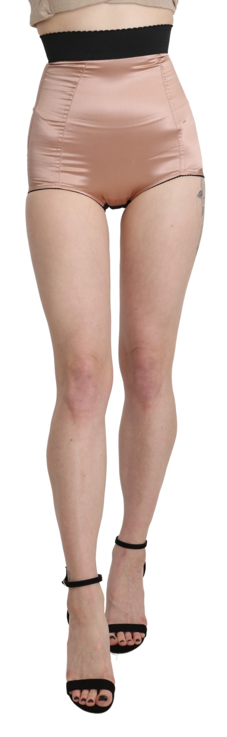 Dolce & Gabbana Women's High Waist Shorts Beige SKI1392-40 - IT40|S