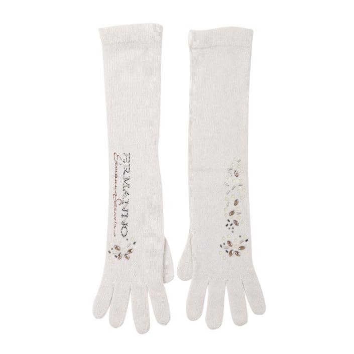 Ermanno Scervino Women's Gloves White 159610 - white UNICA