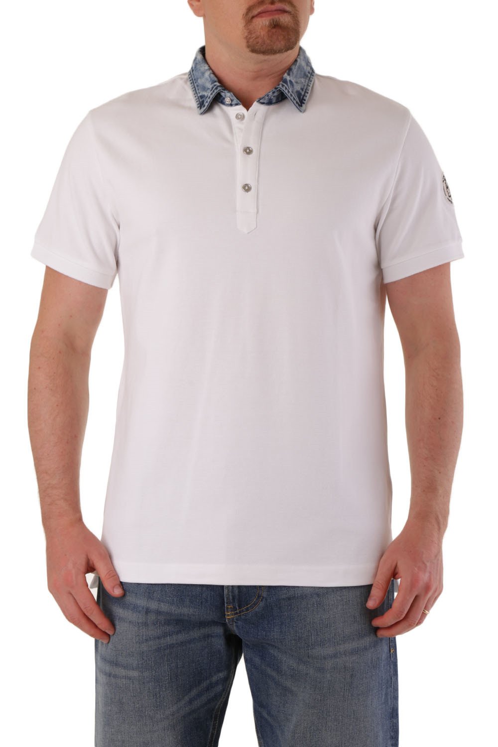 Diesel Men's Polo Shirt Various Colours 283901 - white-3 L