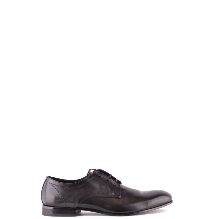 Doucal`s Men's Lace Ups Shoe Black 166402 - black 43.5