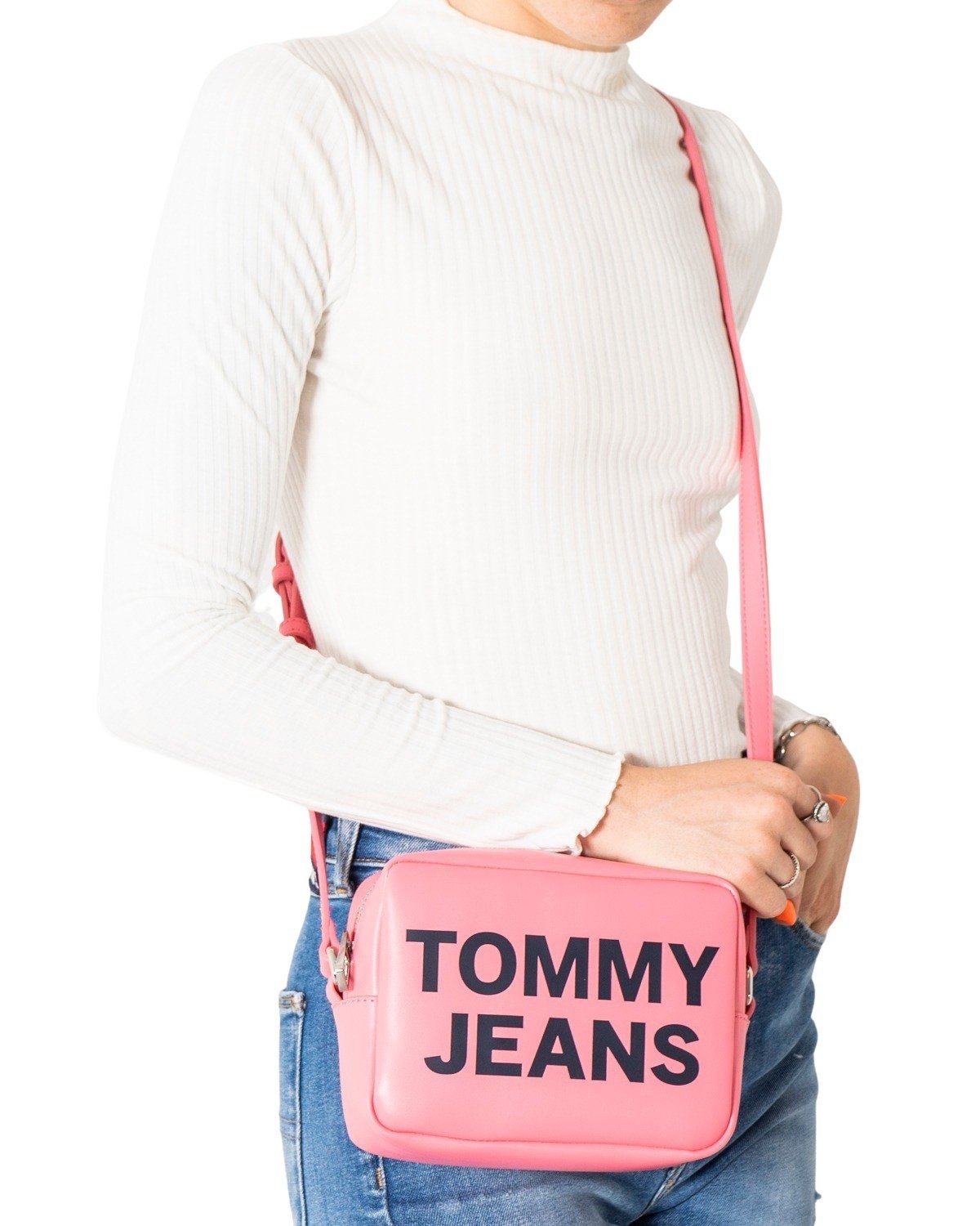 Tommy Hilfiger Jeans Women's Crossbody Bag Various Colours 305397 - pink UNICA