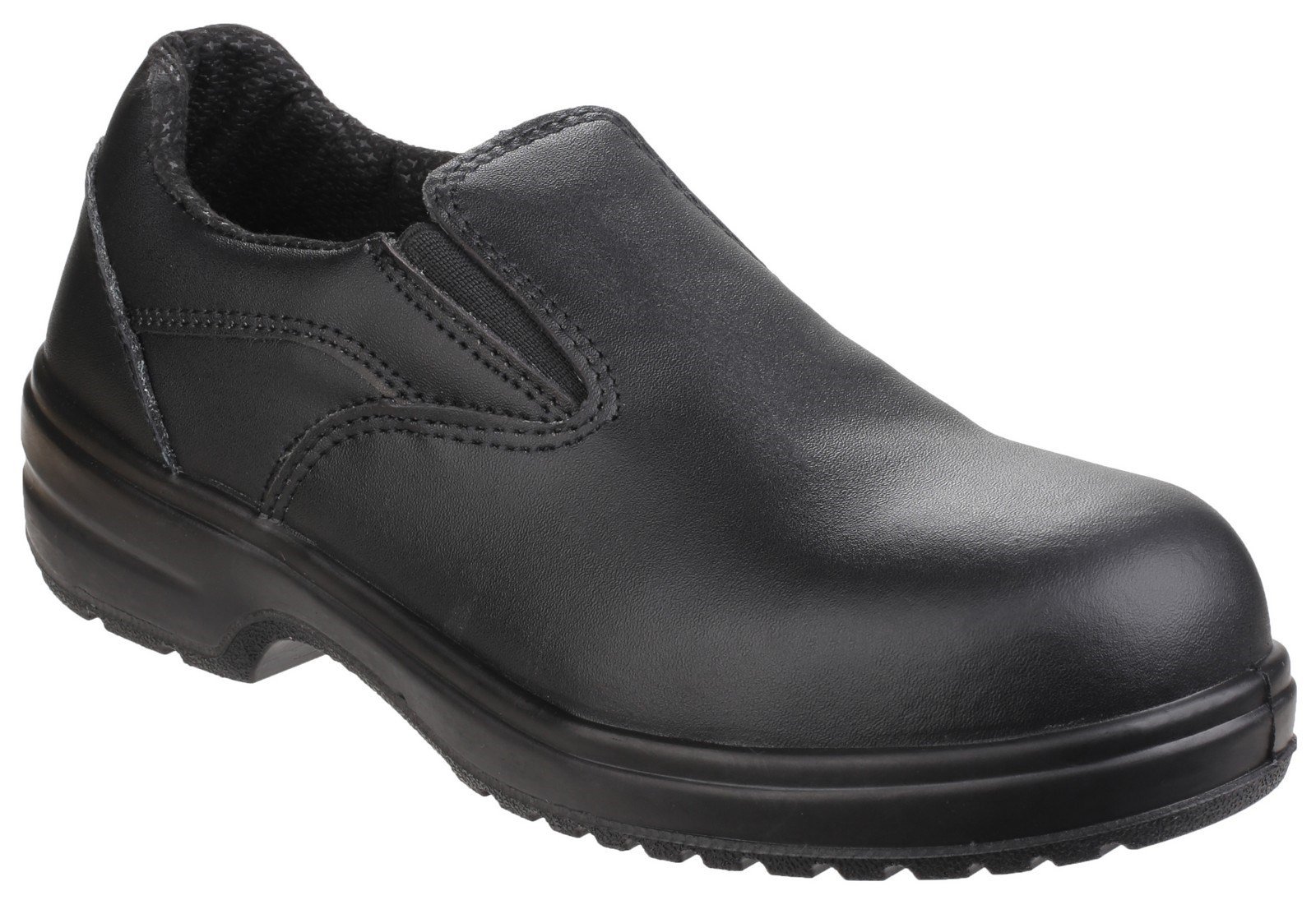 Amblers Women's Safety Lightweight Slip on Shoe Black 20445 - Black 3