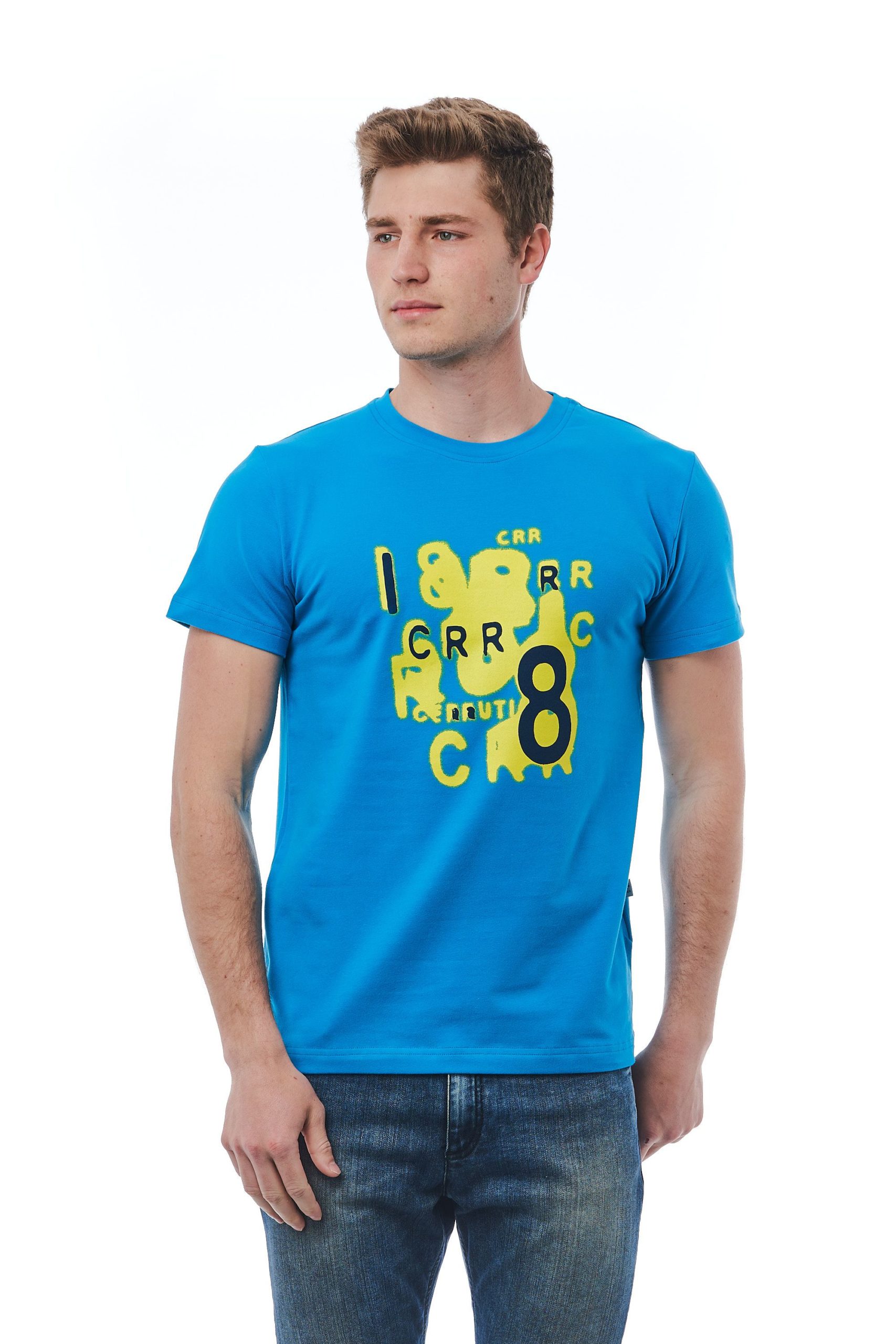 Cerruti 1881 Men's Azzurro T-Shirt Light Blue CE1409982 - M