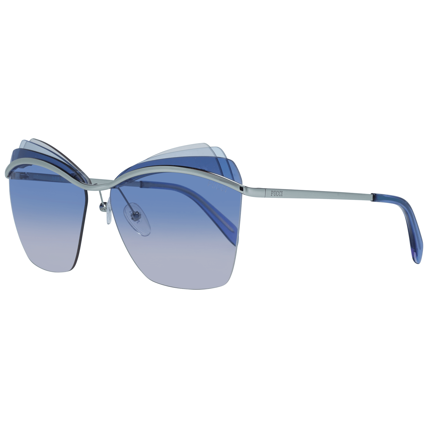 Emilio Pucci Women's Sunglasses Silver EP0113 6116W