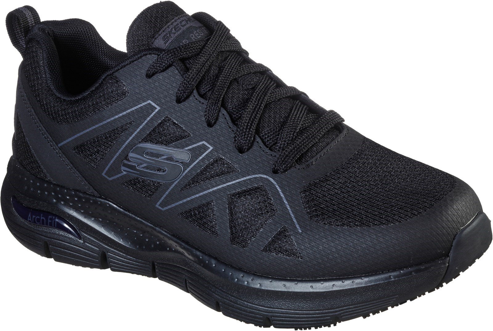 Skechers Unisex Arch Fit SR Axtell Occupational Trainer Black 32621 - Black 6