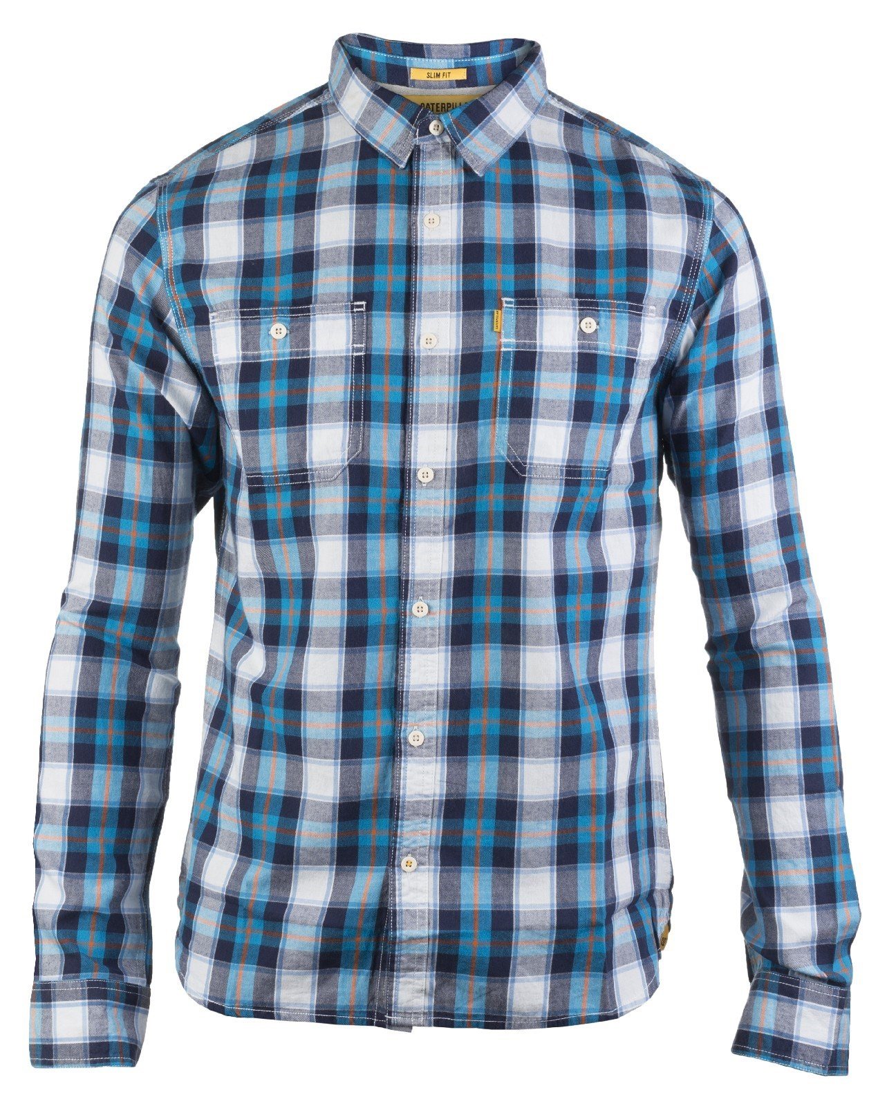 CAT Lifestyle Men's Delavan LS Shirt Plaid 24699 - Plaid Med
