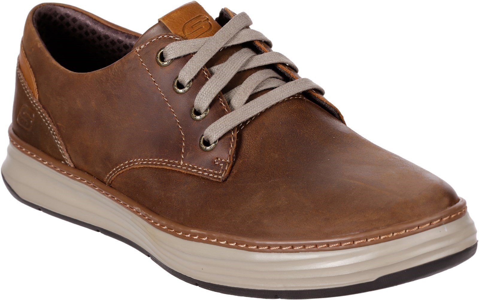 Skechers Unisex Moreno Gustom Slip On Shoe Chestnut 30377 - Chestnut/Dark Brown 9