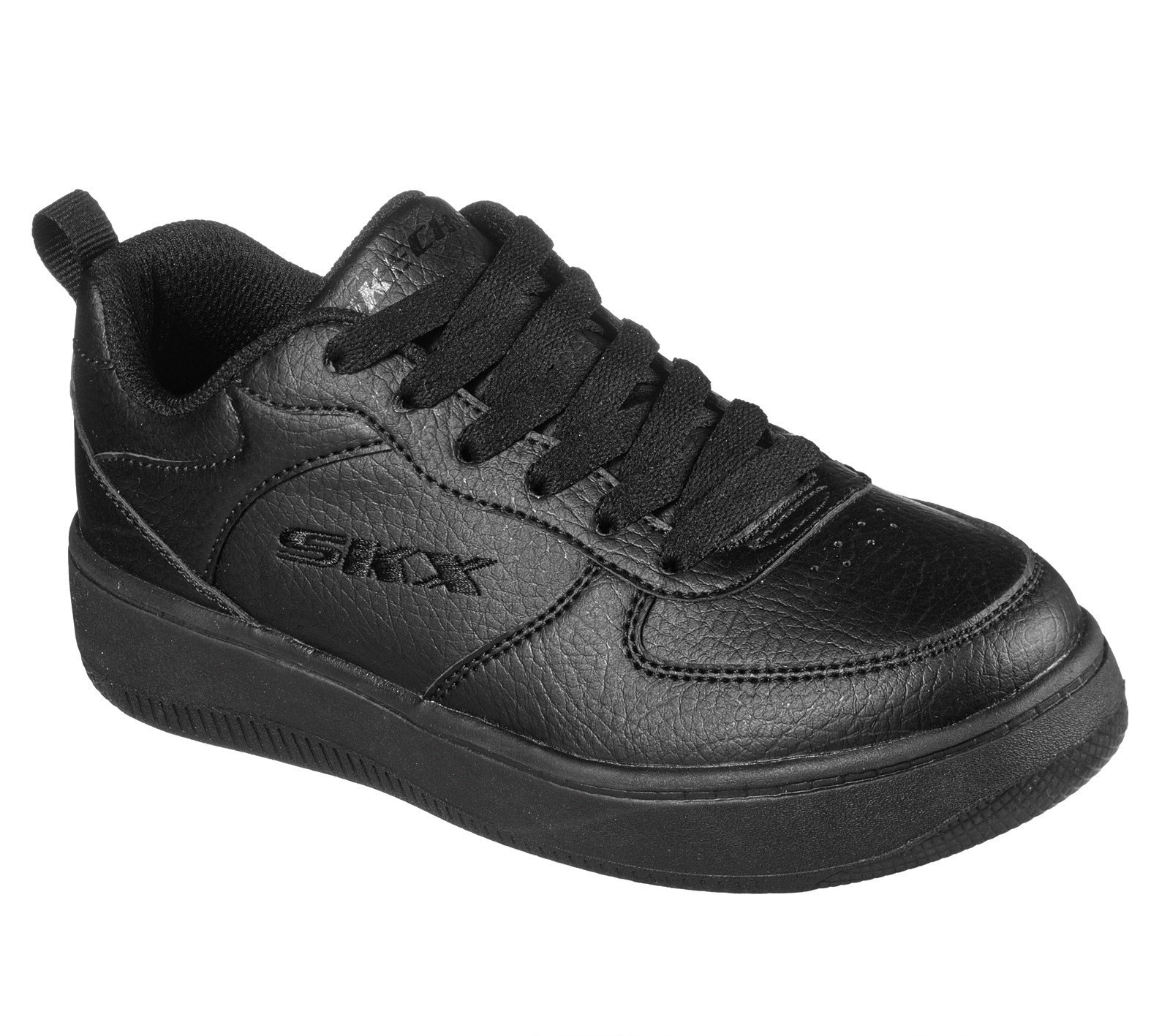 Skechers Kid's Sport Court 92 School Trainer Black 32519 - Black/Black 13