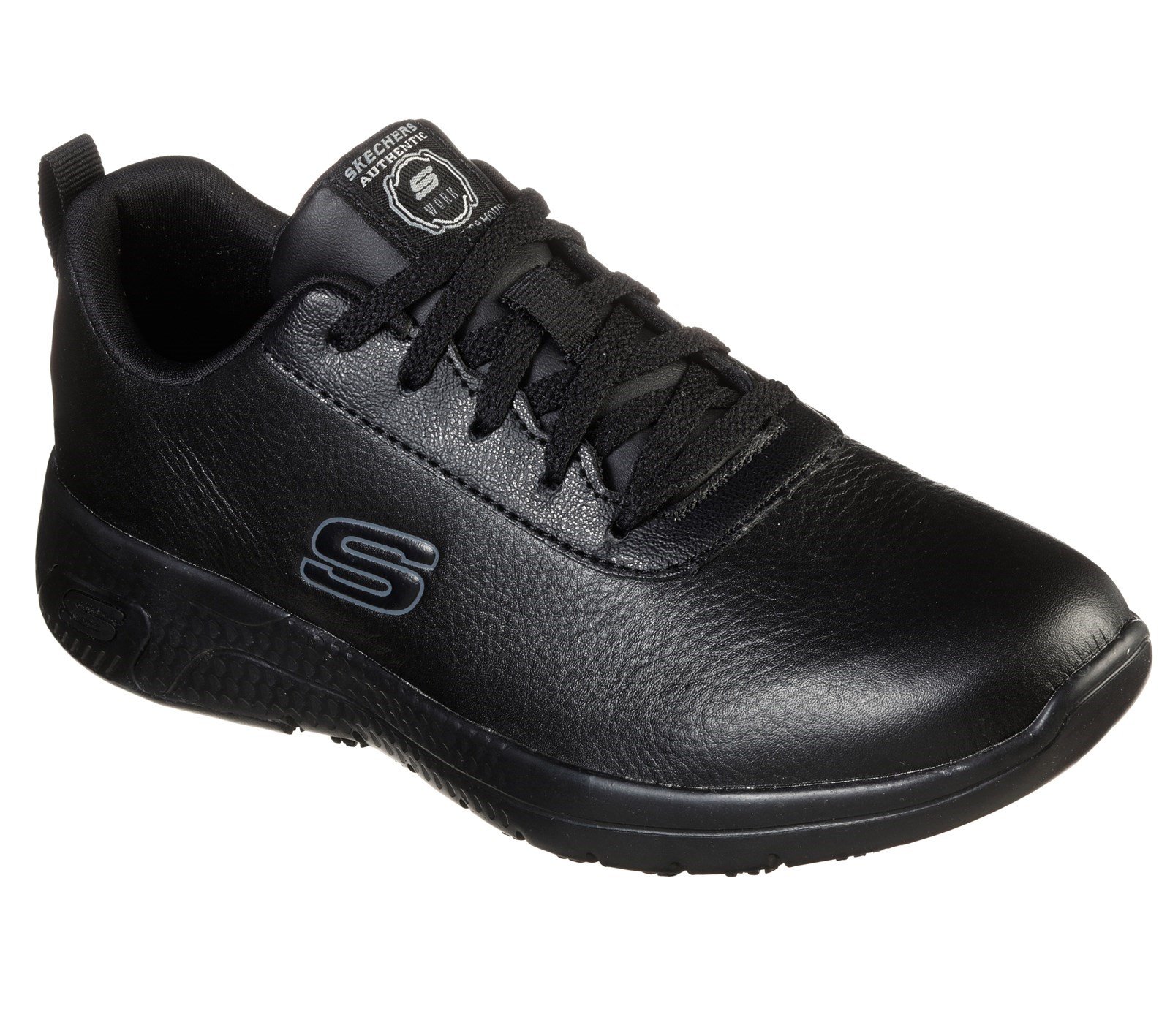 Skechers Women's Marsing Gmina Slip Resistant Trainer Various Colours 32618 - Black 3