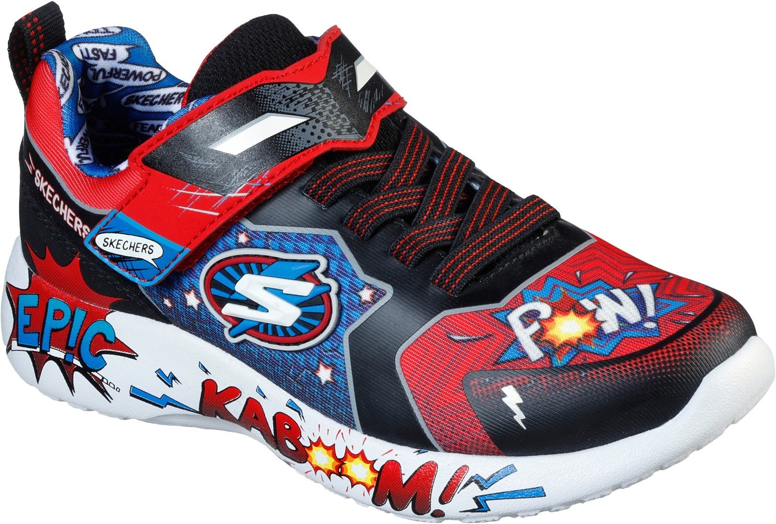 Skechers Kid's Dynamight Defender Squad Sports Trainer Multicolor 31178 - Red/Black 9.5
