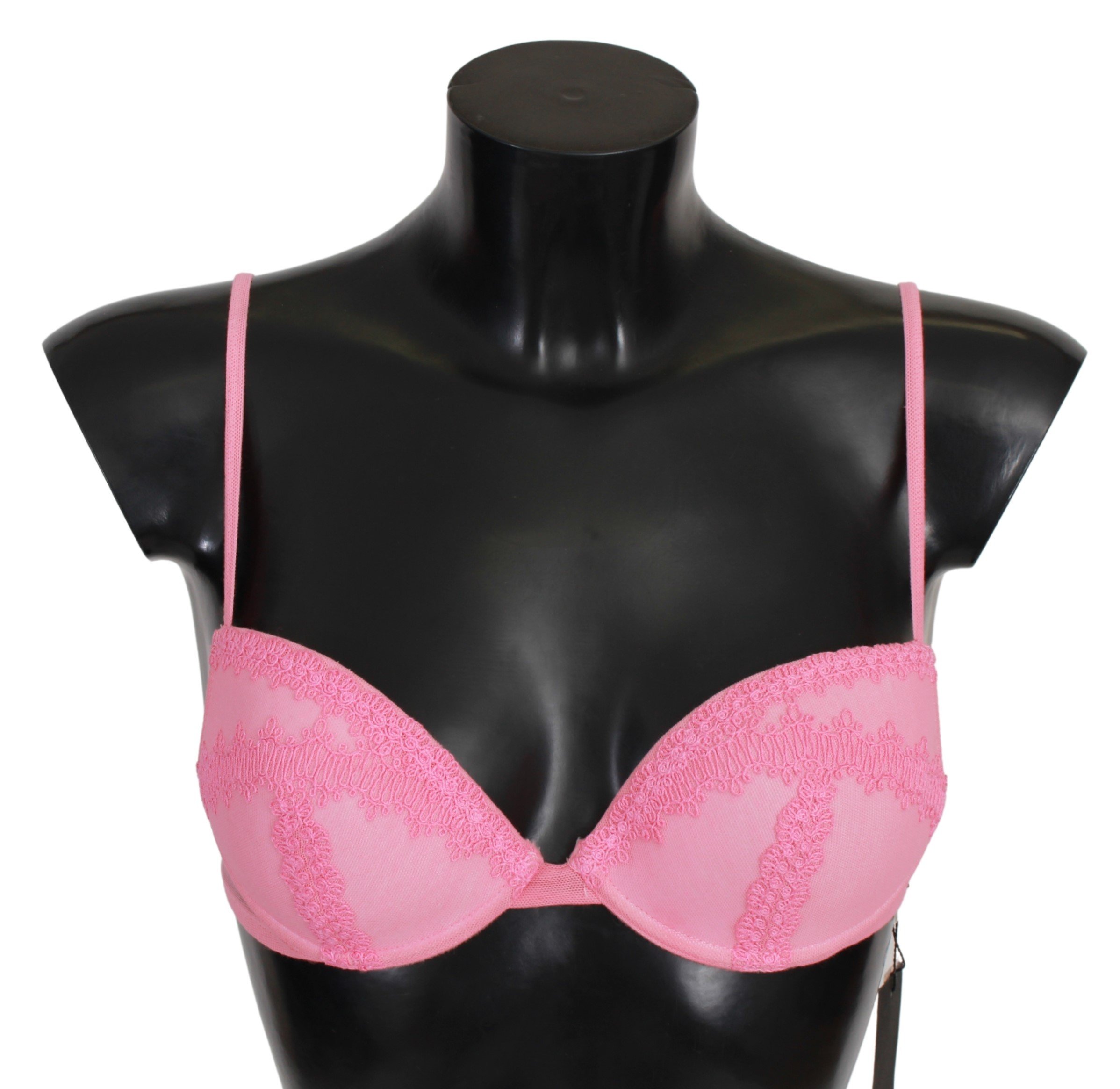 Ermanno Scervino Women's Cotton Stretch Push Up Bra Pink BIK782 - IT2 | S