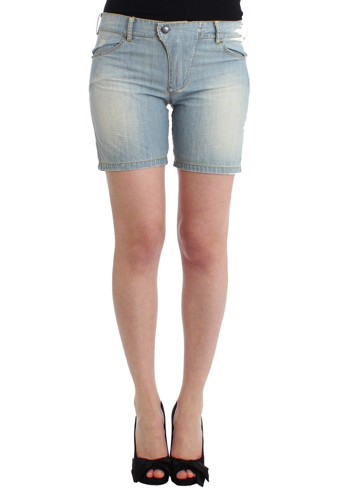 Ermanno Scervino Women's Denim Shorts Blue SIG11498 - IT2 | S