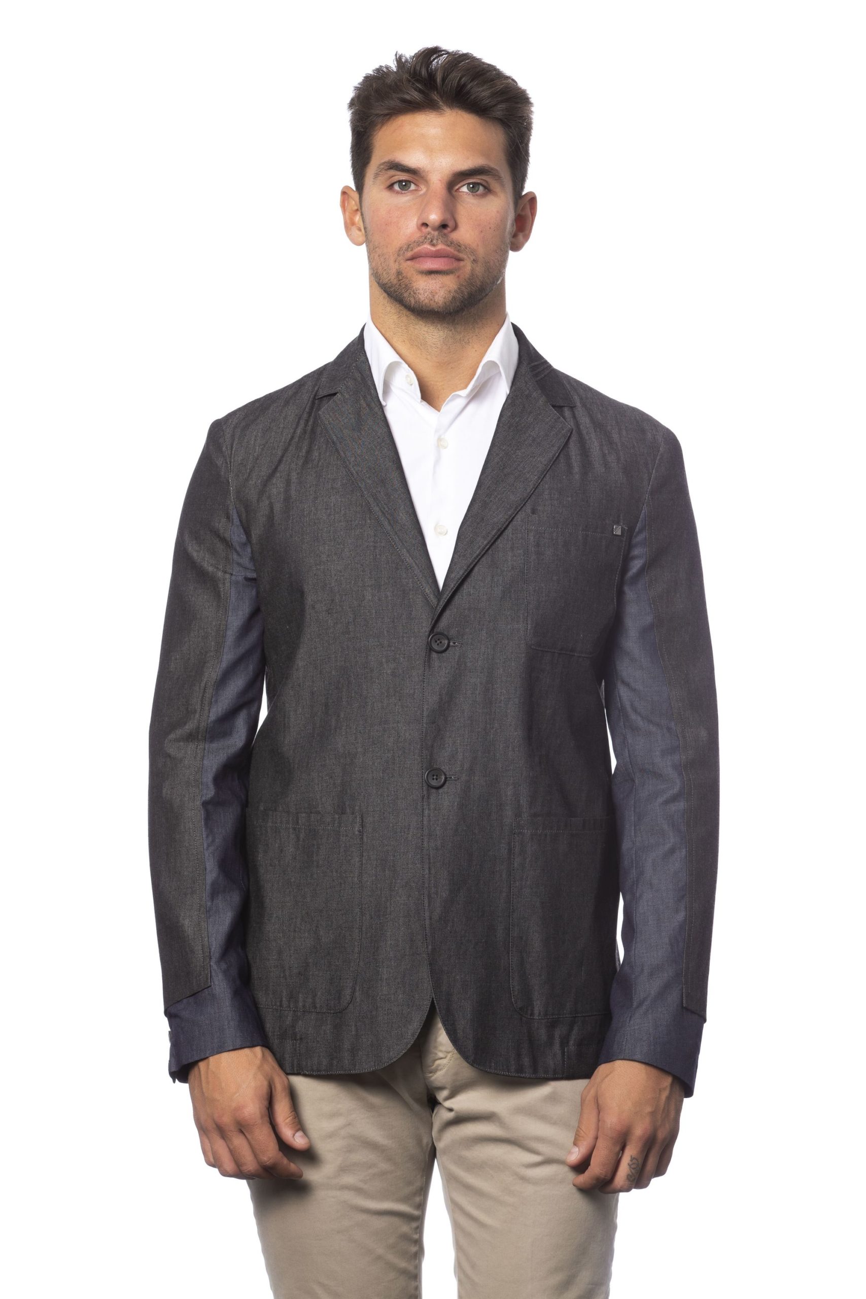 Verri Men's Blazer Gray VE995186 - IT48 | M