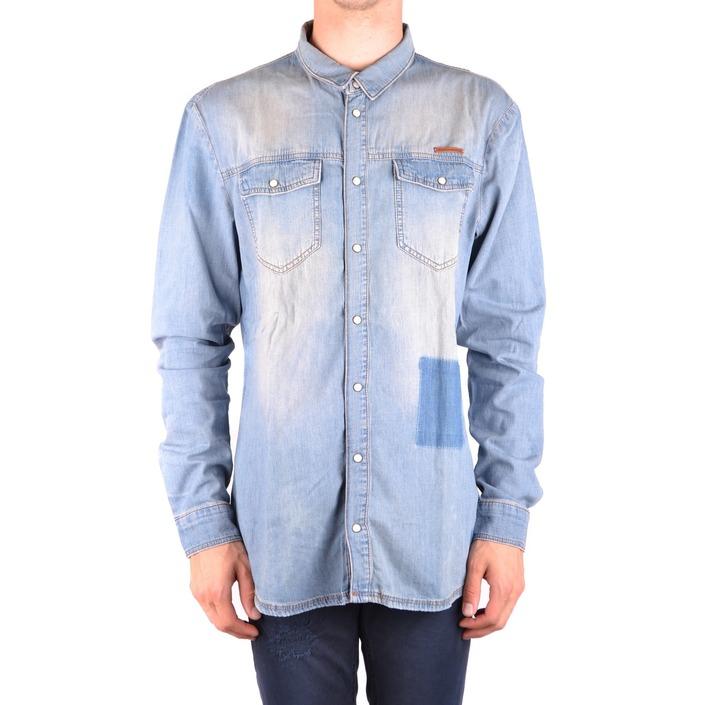 Frankie Morello Men's Shirt Blue 163243 - blue XL
