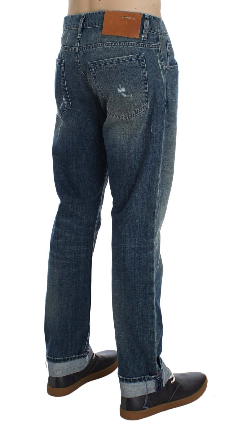 ACHT Men's Denim Straight Fit Jeans Blue SIG30493 - W34