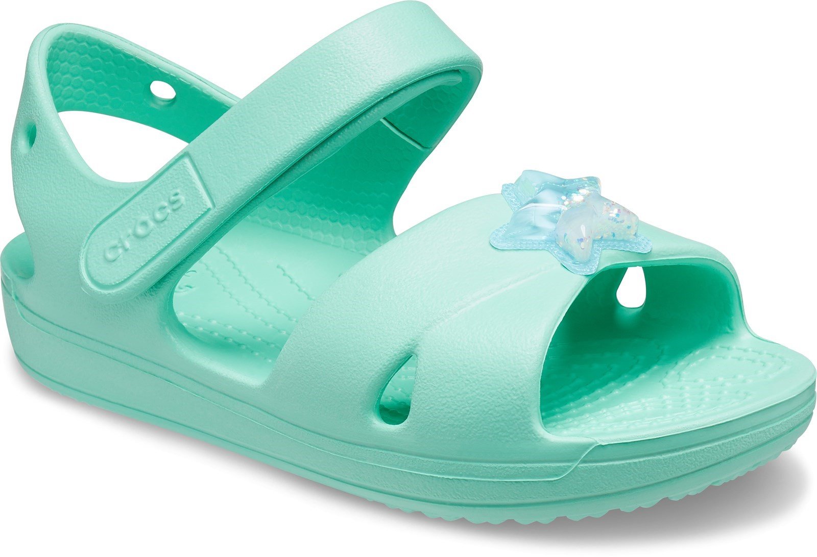 Crocs Kid's Classic Cross Strap Charm Sandal Various Colours 31879 - Pistachio 4